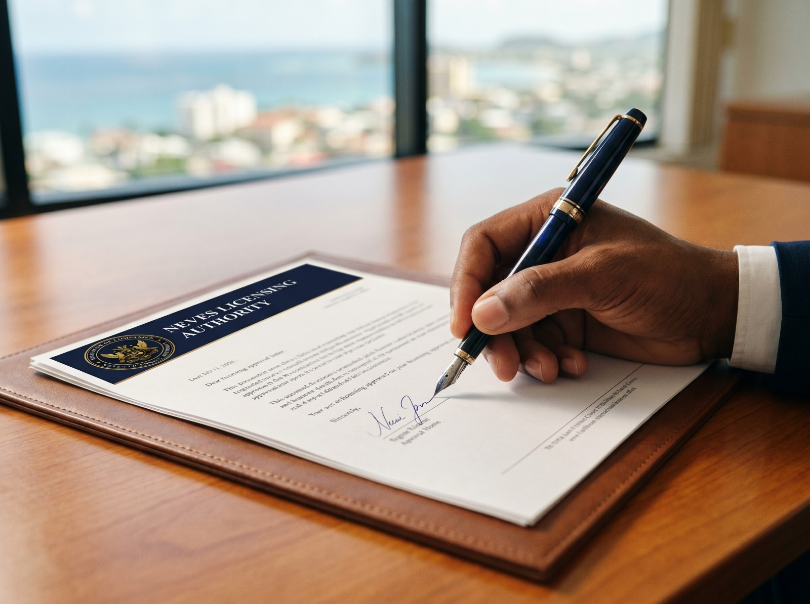 signature on a document